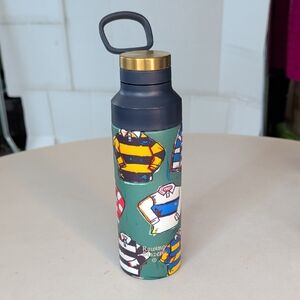 Rowing Blazers X Target Green Multi-Color Rugby Print Double Wa Insulated Bottle